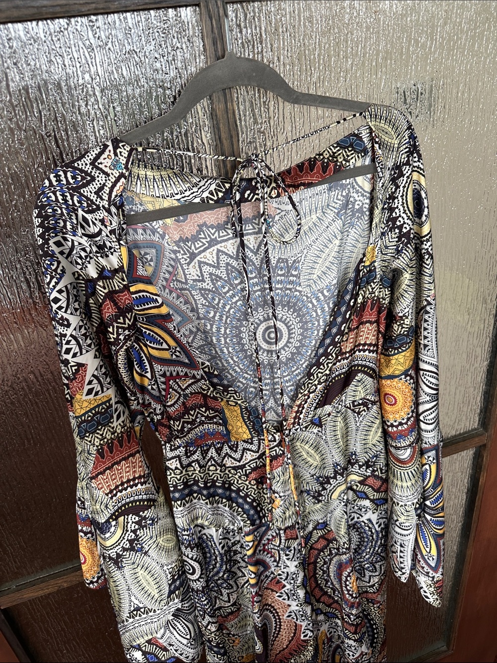 Alexis Sorano Dress Bohemian Paisley Print Maxi Dress in Multicolor size Medium. - Picture 14 of 16